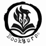 BookBurn Cafe and Social logo representing a radical community cafe and sanctuary for banned books, queer and BIPOC voices, and revolutionary art in the Milk District of Orlando, Florida.