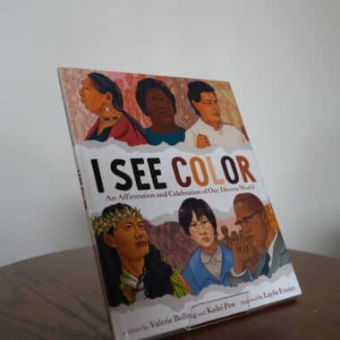 I See Color children’s book displayed on a table at BookBurn Cafe and Social