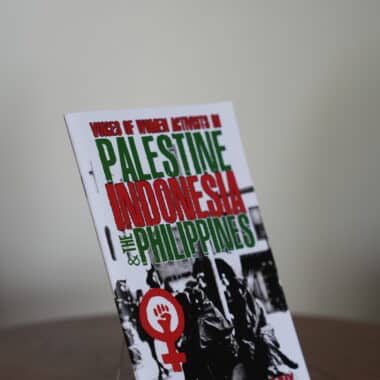 Voices of Women Activists in Palestine Indonesia and the Philippines book displayed in Orlando bookstore