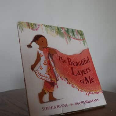 The Beautiful Layers of Me children’s book displayed on a table at BookBurn Cafe and Social